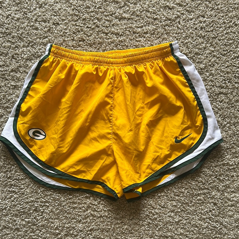 Nike Women's Yellow Athletic Shorts